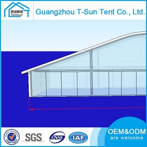 Grande <span class=keywords><strong>Tenda</strong></span> <span class=keywords><strong>per</strong></span> Eventi con Tetto ad Arco a Due Piani <span class=keywords><strong>per</strong></span> Tennis, Basket e Badminton con Struttura in Acciaio e Membrana - Product Image 4