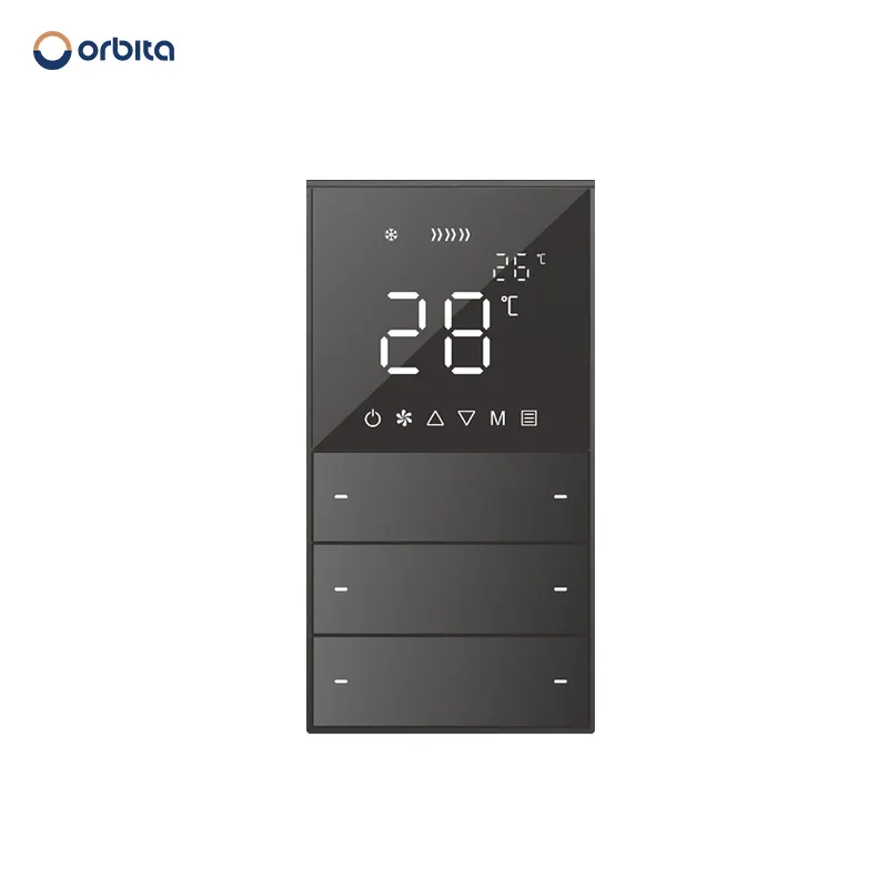 Orbita best CE LED digital 3 gang temperature control switch
