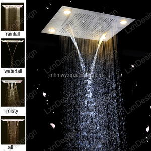 2016 Nuevo diseño 5 función hogar Baño en pared techo niebla lluvia alcachofa <span class=keywords><strong>de</strong></span> la <span class=keywords><strong>ducha</strong></span> led - Product Image 2