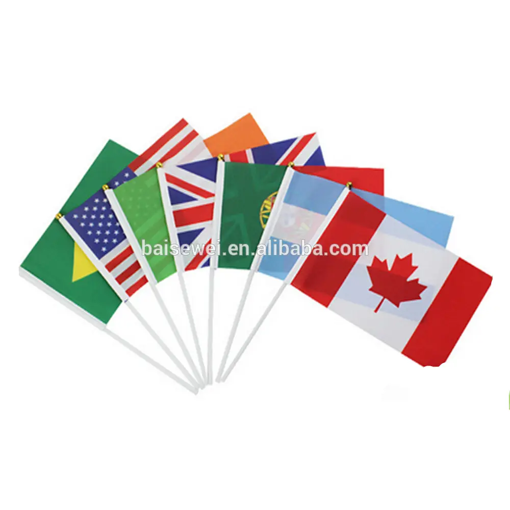 Индивидуальный флаг и маленькие государственные флаги разных стран на 2019 год