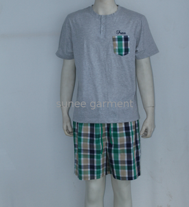 Vêtements de nuit imprimés de luxe pour hommes grande taille Pyjamas à manches courtes - Product Image 2