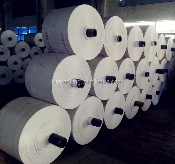 PP plastic woven sack roll for chemical feed rice corn packing