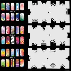 20 Tờ/Lô 240 Thiết Kế Khác Nhau Airbrush Nail Stprint Mẫu Set No.3