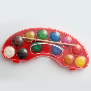 12 Color Arte Pintura B2c Venta al por mayor 28mm Oval Acuarela Pintura Set - Product Image 3