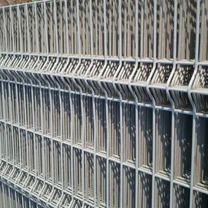 PVC galvanisé panneaux de clôture de fil soudés