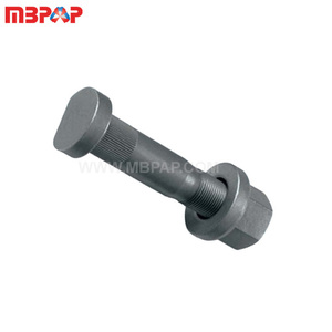 Toptan M23.35x1.5x siyah krom döner cıvata römork parçaları kırmızı tekerlek cıvata - Product Image 2
