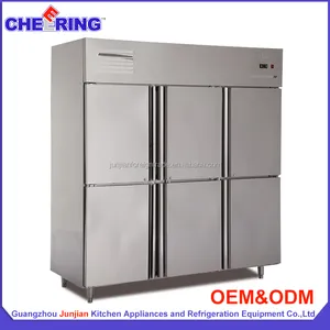 GuangZhou manufacturer Stainless steel refrigerated commercial 6 doors 2 to 8 degree pharmacy refrigerator