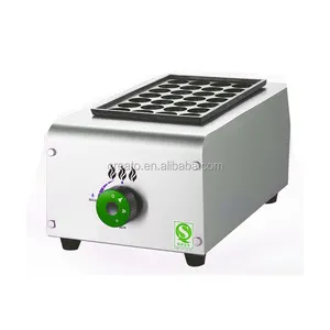 Profissional máquina de waffle triplo de gás GLP takoyaki