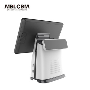 Celeron J1900 двухэкранная настольная машина windows/android pos Touch pos-система с принтером - Product Image 4