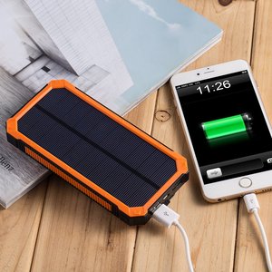 Trung Quốc nhà máy của giá tốt nhất 15000mAh xách tay năng lượng mặt trời ngân hàng điện 5V/2A Đầu vào 5V/1A Đầu ra 2 x <span class=keywords><strong>USB</strong></span> phổ di động năng lượng mặt trời sạc - Product Image 5