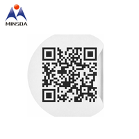 Étiquette adhésive en papier imperméable personnalisée MINSDA avec code QR et conception de logo personnalisée