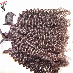 Kiss Locks Raw African Curly Weave rohe jungfräuliche mongolische Haar großhändler Drops hipping unterstützt