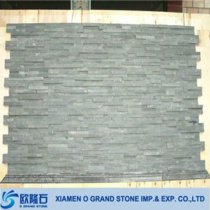 Gris naturel en pierre de culture d'<span class=keywords><strong>ardoise</strong></span> de revêtement de mur intérieur - Product Image 1