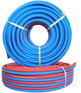 Tuyau de soudage duplex en PVC m, tube argenté rouge et bleu