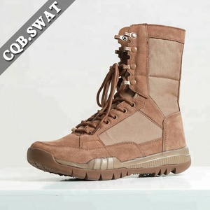 Bottes de combat pour homme en cuir véritable de 8 pouces, semelle en caoutchouc personnalisée, à lacets, noires, style été, bottes <span class=keywords><strong>Ranger</strong></span> en microfibre, pas chères - Product Image 3
