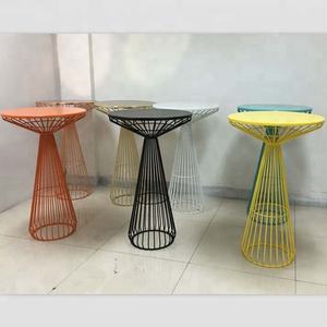 Siyah tel kokteyl masası metal ok kokteyl bar masası - Product Image 4