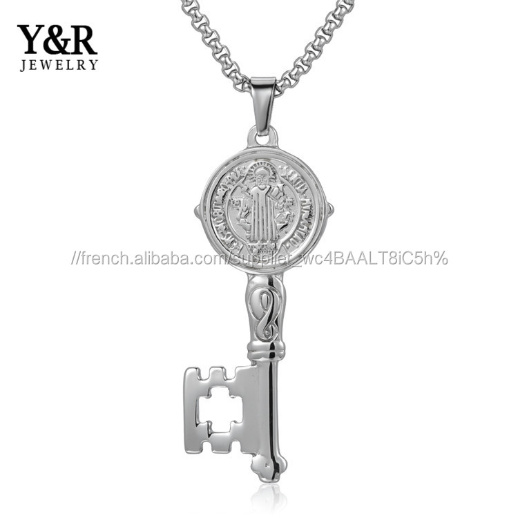Dernière Conception clé forme Significative Religion Joli Pendentif