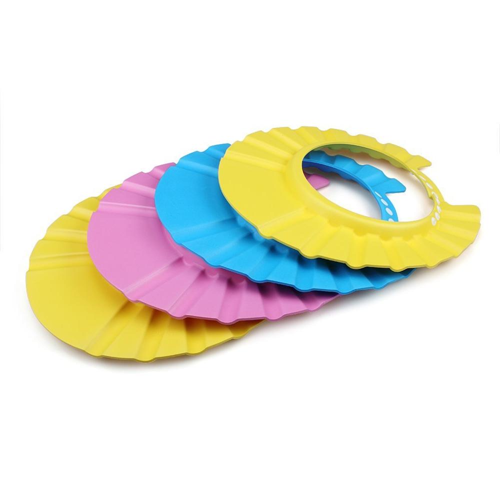 Мягкий регулируемый для малышей и детей постарше детские защитные для душа, защита от шампуня; Шапка для мытья волос; Шапочка с козырьком