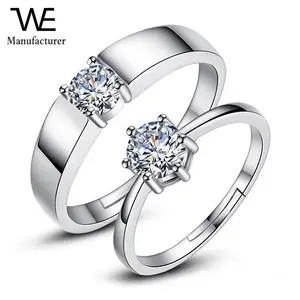 925 Silver Diamond Ring Dubai paar hochzeit Rings Adjustable Silver Rings
