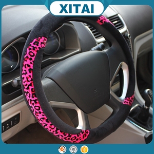 Fashional universel imprimé léopard couverture <span class=keywords><strong>de</strong></span> <span class=keywords><strong>volant</strong></span> <span class=keywords><strong>de</strong></span> voiture avec la meilleure qualité - Product Image 6