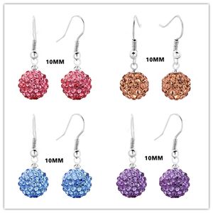 CGO02 Boucles <span class=keywords><strong>d</strong></span>'oreilles tendance <span class=keywords><strong>en</strong></span> <span class=keywords><strong>argent</strong></span> sterling 925, bijoux fins, 10-12 mm, zircon brillant pavé, boucles <span class=keywords><strong>d</strong></span>'oreilles à boule à la mode <span class=keywords><strong>pour</strong></span> femme, cadeau <span class=keywords><strong>pour</strong></span> femme - Product Image 5
