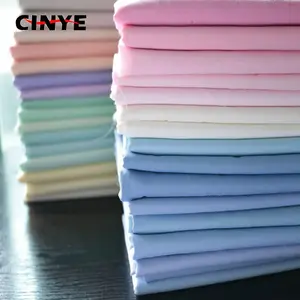 Poly bông 80/20 TC Twill hoặc poplin rắn nhuộm lót vải túi