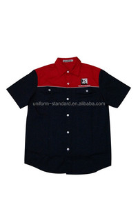 Camisa de Uniforme de Trabajo Azul y Roja, Uniforme de Ingeniero - Product Image 5