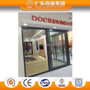 Puertas <span class=keywords><strong>de</strong></span> vidrio <span class=keywords><strong>de</strong></span> aluminio serie 180 con nuevo diseño <span class=keywords><strong>de</strong></span> esmalte y malla antimosquitos, otros productos modernos para puertas - Product Image 3