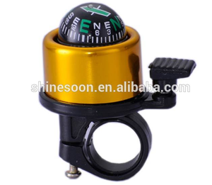 Shinesoon TP-720164 thép hàng đầu và cơ sở tay lái gắn mini xe đạp chuông với la bàn và sừng 80mm - Product Image 6