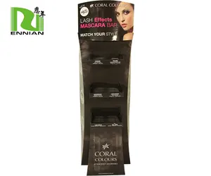 Customized Echo-friendly Floor cosmetic cardboard display stand for Makeup MAC