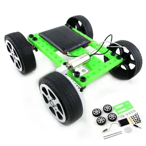 Amazon Hot Selling Novelty Toys Solar Powered Mini Toy DIY Car Kit Children Educational Gadget Hobby Funny Kids Gift