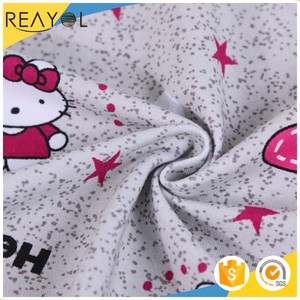 Mano suave siente hello kitty 95/5 digital print knit tejido deportivo de algodón tela de jersey - Product Image 1