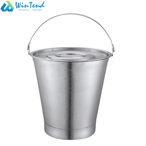 Ristorante commerciale pentole in acciaio <span class=keywords><strong>inox</strong></span> secchio con coperchio di vino secchiello <span class=keywords><strong>per</strong></span> il ghiaccio contenitore <span class=keywords><strong>per</strong></span> bevande vasca <span class=keywords><strong>per</strong></span> <span class=keywords><strong>cucina</strong></span> - Product Image 1