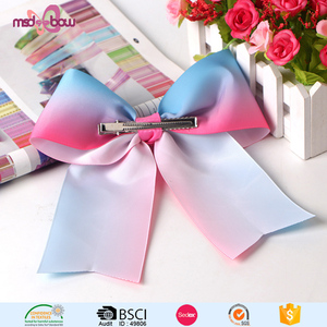 Various colors large butterfly ribbon bow hair accessories for women - Product Image 4