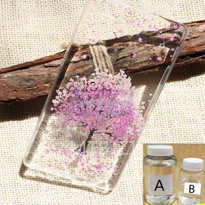 Résine époxy transparente liquide anti-jaunissement, colle AB pour revêtement de fleurs séchées, haute brillance, auto-nivelante, non toxique, résine cristalline - Product Image 1