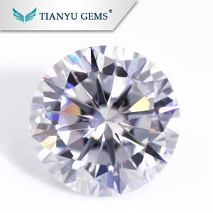 Super bonne qualité excellente coupe 6.5mm 1ct lâche blanc diamant prix par carat - Product Image 1