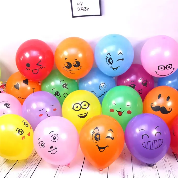 Bong Bóng Mặt Cười Happy Smile Face Balloon Hôn Nhân <span class=keywords><strong>Đám</strong></span> <span class=keywords><strong>Cưới</strong></span> Bong Bóng Khí Thổi Trang Trí Tiệc Sinh Nhật Đồ Chơi Trẻ Em
