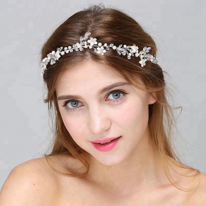 Accesorios <span class=keywords><strong>para</strong></span> el Cabello de Novia, Diadema de <span class=keywords><strong>Alambre</strong></span> <span class=keywords><strong>para</strong></span> el Cabello, Tocado Hecho a Mano con Cinta - Product Image 4