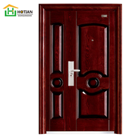 Porte d'entrée principale en acier pour grande maison, porte d'entrée en acier, conception de porte principale pour porte double en acier américaine