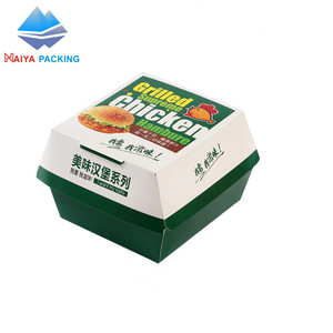 Dongguan fábrica de papel de hamburguesa de embalaje de alimentos de lucn caja de hamburguesas - Product Image 1