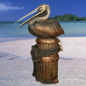 В натуральную величину, латунная статуя Пеликана из бронзы, скульптура - Product Image 3