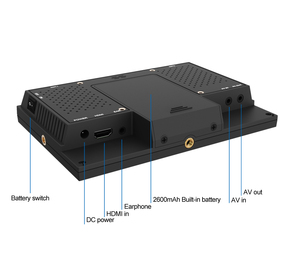 Moniteur vidéo HDMI Lilliput IPS 7 pouces pour appareil photo reflex numérique avec fonction Peaking - Product Image 4