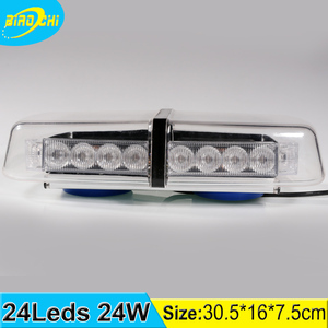 Fábrica 24 W asesor tráfico alta potencia techo magnético STROBE LED rojo y azul policía mini bar - Product Image 4