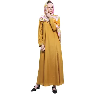 De gros robe formelle hijab-Caftan africain de qualité supérieure pour femmes, HIJAB en tissu dentelé, JILBAB ABAYA, voile musulman, islamique, broderie de couleur or, A3359