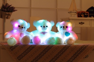38 cm LED Nuit Rougeoyante En Peluche Ours en peluche Poupées Ours Lumineux Jouets Cadeaux pour Enfants Filles Valentine ST16105 - Product Image 2