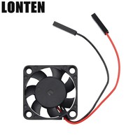 Lonten Ahududu Pi 3B + Ayarlanabilir Soğutma Fanı 3.3/5 V Çok Fonksiyonlu Sessiz Soğutma Fanı Ahududu Pi 3 /2/B + NesPi Kılıf