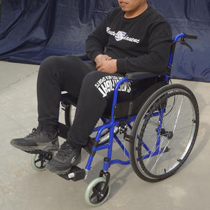 Fauteuil roulant pliable manuel en acier de meubles d'hôpital populaire en gros - Product Image 3