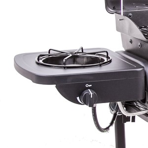 <strong>Side</strong> <strong>Burner</strong>&amp;trolley Cart 2 <strong>Burner</strong> Propane BBQ Barbecue Gas Grills Plastic Wine Trolley Kitchen Steel for Backyard Outdoor - Product Image 5