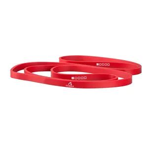 Bandas elásticas de látex para entrenamiento de fuerza, de alta calidad, color rojo, para entrenamiento físico