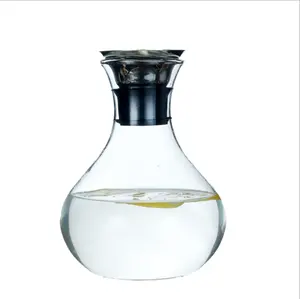 High Borosilicate Water Glass Carafe / Decanter / Jug / Glass Beer Pitcher For Juice